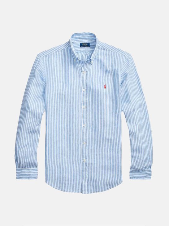 shirt-polo-ralph-lauren-striped-linen-white-light-blue