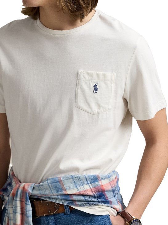 t-shirt-polo-ralph-lauren-pocket-white