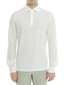 Polo Filippo De Laurentiis Crepe Bianco