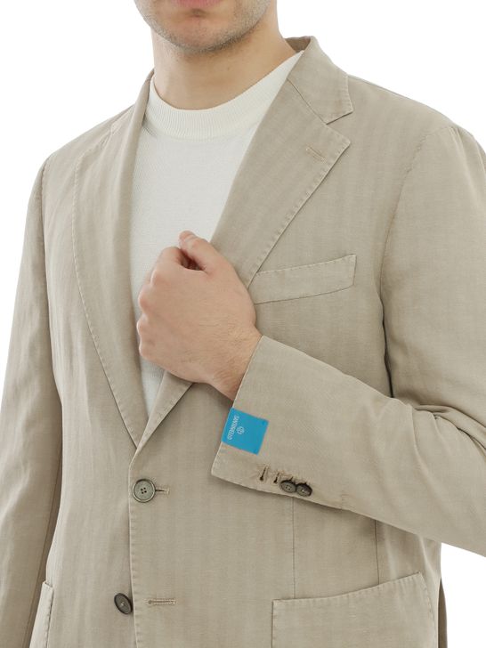 blazer-santaniello-micro-herringbone-brown