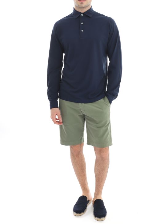 polo-shirt-filippo-de-laurentiis-crepe-blue