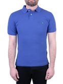 polo polo ralph lauren mesh blu