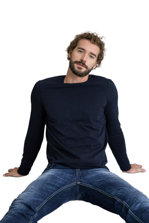 t-shirt-majestic-filatures-smooth-touch-blue