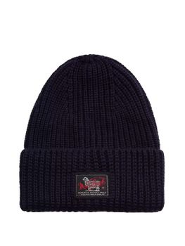 Beanie Woolrich Patch Blue