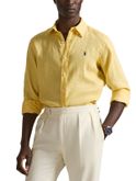 camicia polo ralph lauren lino giallo