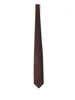 Cravatta Holliday & Brown Jacquard Marrone