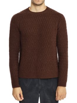 Maglia Rakkì Intrecciata Marrone