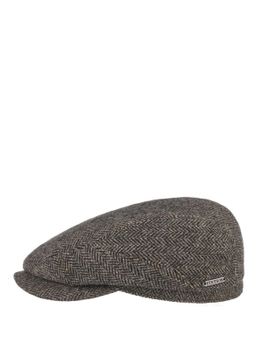 Driver Cap Stetson Belfast Herringbone Brown