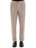 trousers devore incipit linen pink