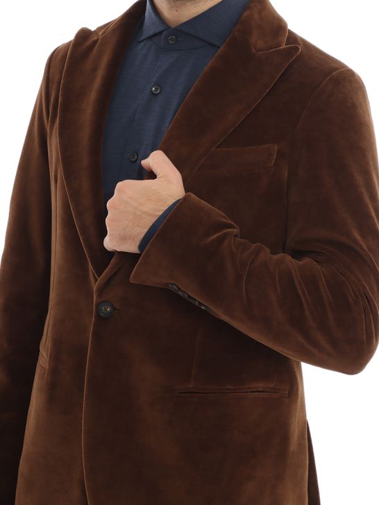 giacca-circolo-1901-velours-marrone-cn4492-803
