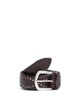 Cintura Alberto Luti Borchie Marrone