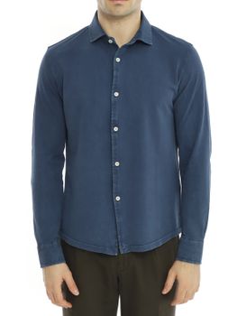 Shirt Magazzino Ricambi Pique Blue
