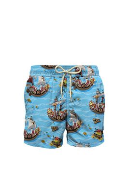Swim Trunk MC2 Saint Barth Ultralight Light Blue