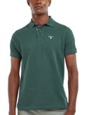polo shirt barbour tartan piqué green