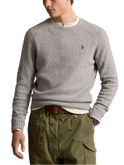 sweater polo ralph lauren speckled grey