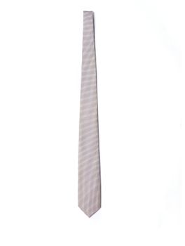Tie Holliday & Brown Jacquard White