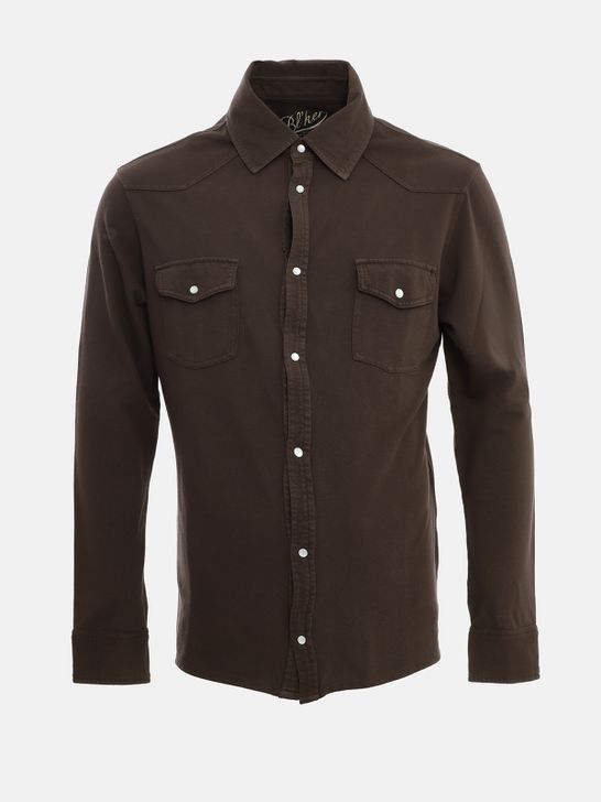 camicia-blker-texana-marrone