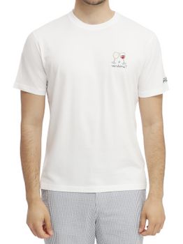 T-Shirt MC2 Saint Barth Portofino Bianco