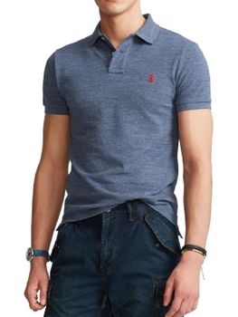 Polo Shirt Polo Ralph Lauren Mesh Light Blue