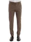pantaloni briglia 1949 raso marrone