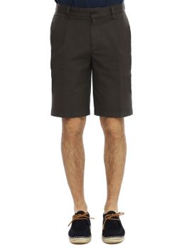 Bermuda Devore Incipit Pima Cotton Marrone