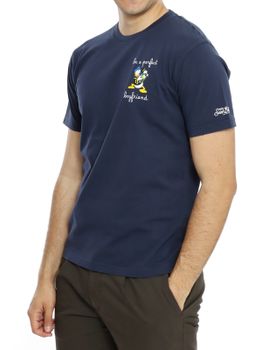 T-Shirt MC2 Saint Barth Stampata Blu