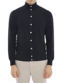 cardigan filippo de laurentiis crepe blu