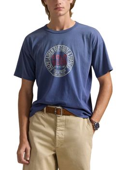 T-Shirt Polo Ralph Lauren Stampata Blu