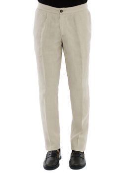 Pantalaccio Devore Incipit Lino Grigio