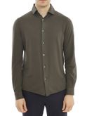 shirt filippo de laurentiis pique brown