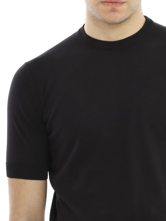 sweater-filippo-de-laurentiis-crepe-black