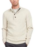 maglia barbour half zip grigio