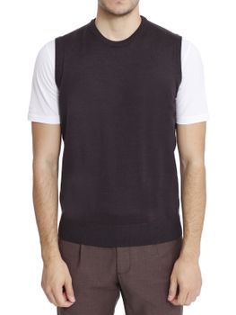 Gilet Pendolum Merinos Marrone