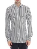 camicia xacus taylor active bianco-marrone