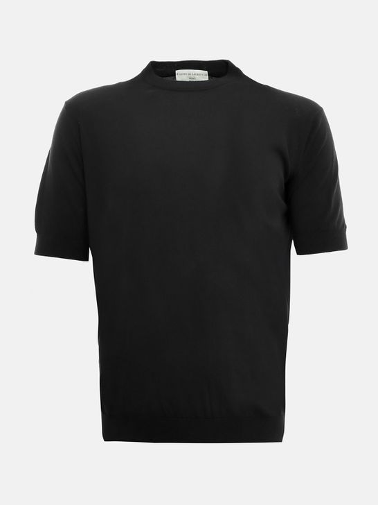 sweater-filippo-de-laurentiis-crepe-black