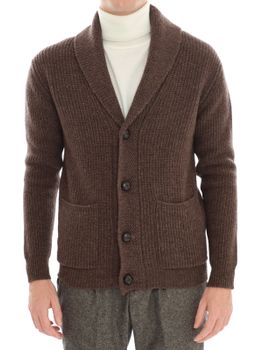 Cardigan Rakkì Sciallato Marrone