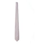 tie holliday & brown jacquard white
