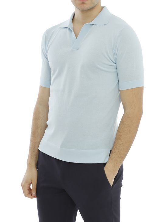 polo-shirt-filippo-de-laurentiis-crepe-light-blue
