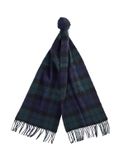 sciarpa barbour new check tartan blu