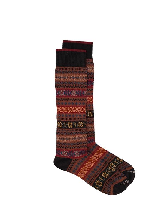 socks-in-the-box-jaquard-brown
