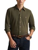 camicia polo ralph lauren mesh verde