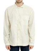 overshirt tintoria mattei seersucker beige