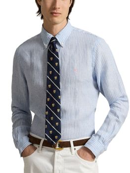 Camicia Polo Ralph Lauren Lino Azzurro