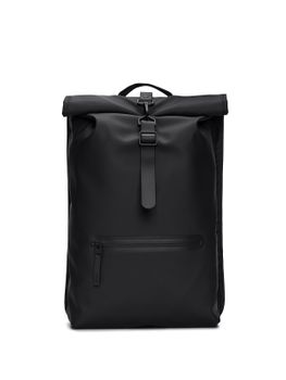 Backpack Rains Rolltop Rucksac Black