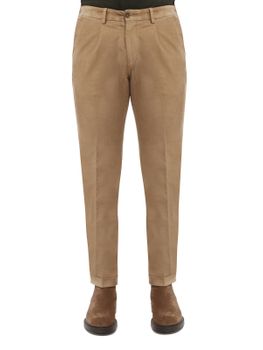 Pantaloni Devore Incipit Velluto Beige