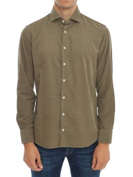 Shirt Bastoncino Corduroy Green