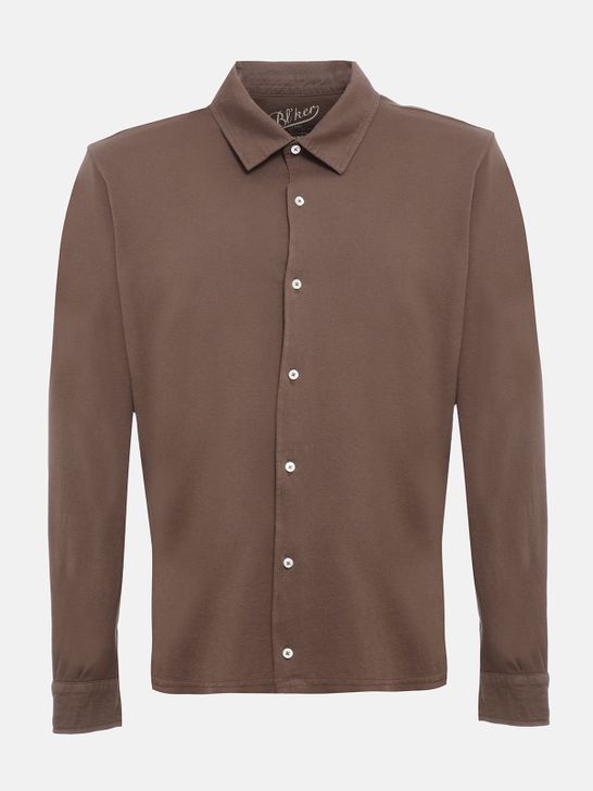 camicia-blker-piquet-marrone-6502-brown
