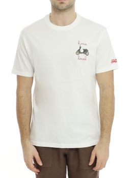 T-Shirt MC2 Saint Barth Stampata Bianco