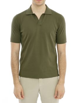 Polo Shirt Filippo De Laurentiis Crepe Green