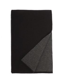 Scarf Barna Cashmere Two-Tone Black/Grey